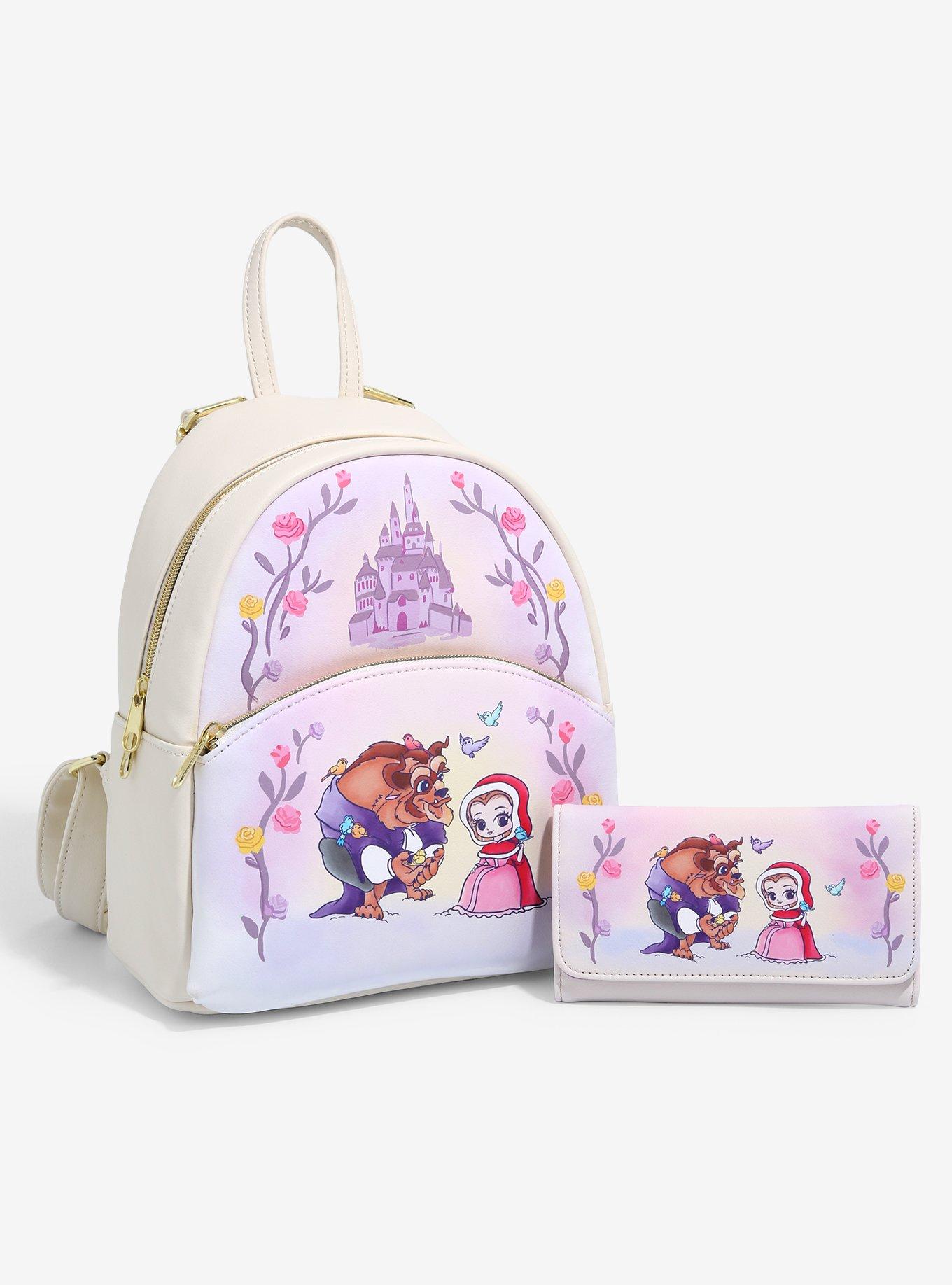 Loungefly Disney Beauty And The Beast Chibi Character Mini Backpack