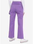 Purple Strap Carpenter Pants, PURPLE, alternate