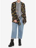 Sunflowers & Skulls Girls Open Cardigan Plus Size, MULTI, alternate