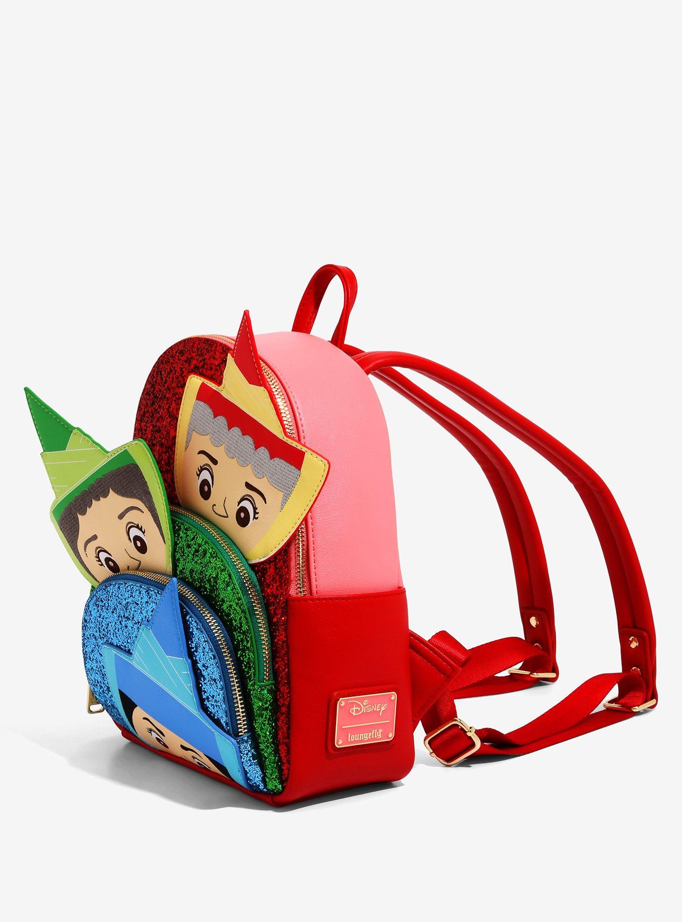 Loungefly Disney Sleeping Beauty Fairy Godmothers Figural Mini Backpack - BoxLunch Exclusive, , alternate