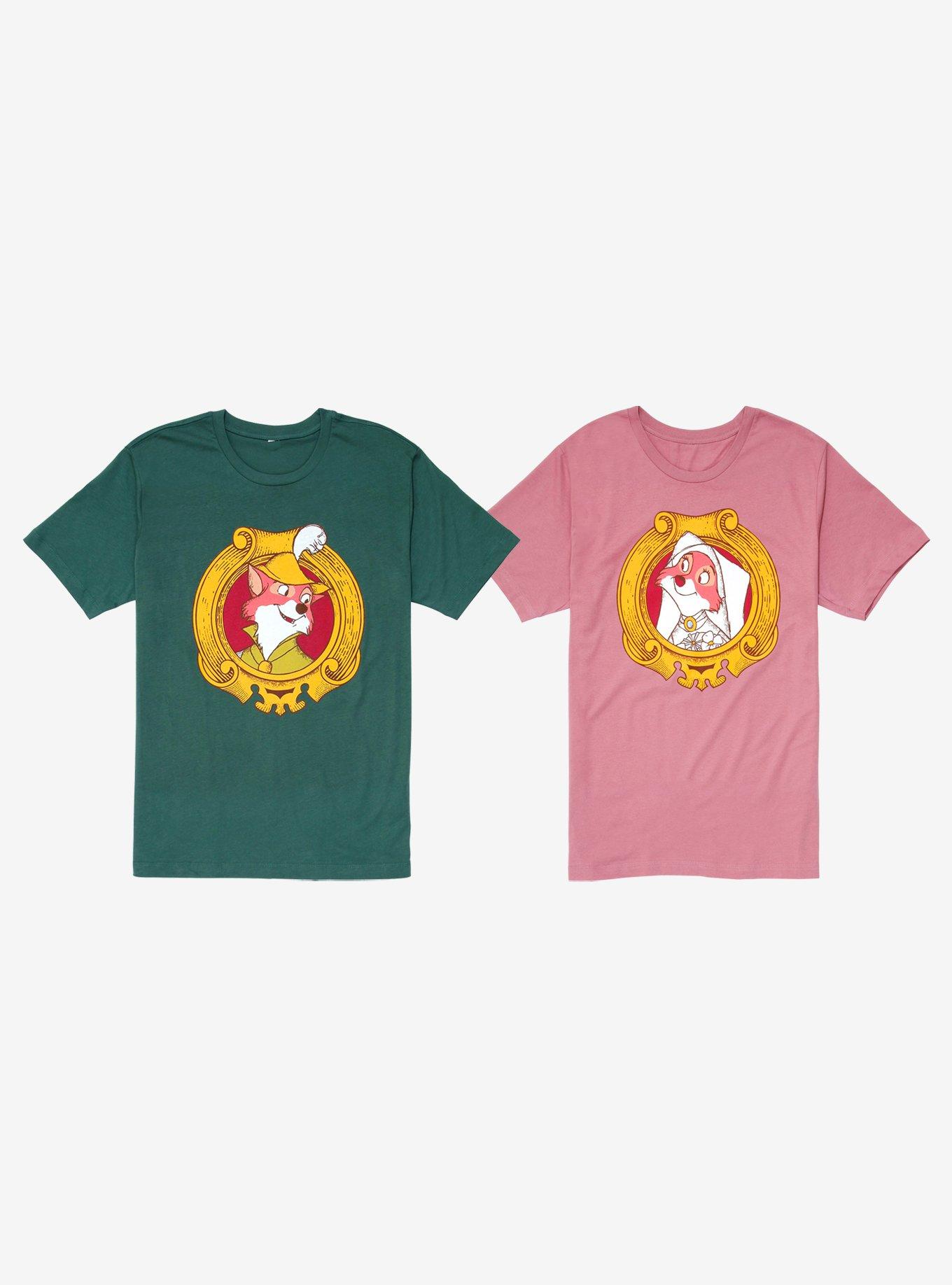 Disney Robin Hood Robin Couples T-Shirt - BoxLunch Exclusive, DARK GREEN, alternate