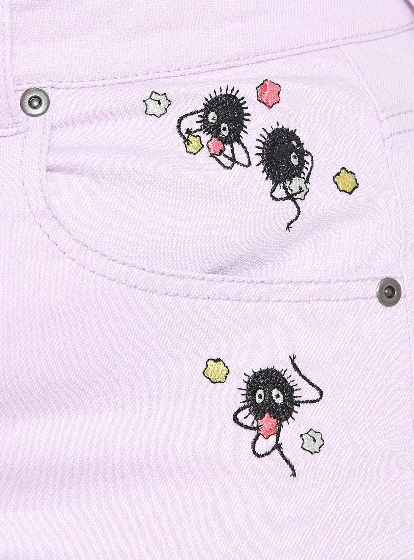 Studio Ghibli Spirited Away Soot Sprites Button-Front Shorts Plus Size, MULTI, alternate