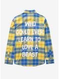 Cakeworthy Disney Beauty and the Beast Love a Beast Flannel - BoxLunch Exclusive, PLAID, alternate