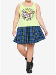 The Nightmare Before Christmas Oogie Boogie Lime Green Girls Tank Top Plus Size, MULTI, alternate
