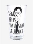 The Office Dwight Outline Pint Glass, , alternate