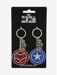 Marvel The Falcon and the Winter Soldier Enamel Keychain Set - BoxLunch Exclusive, , alternate