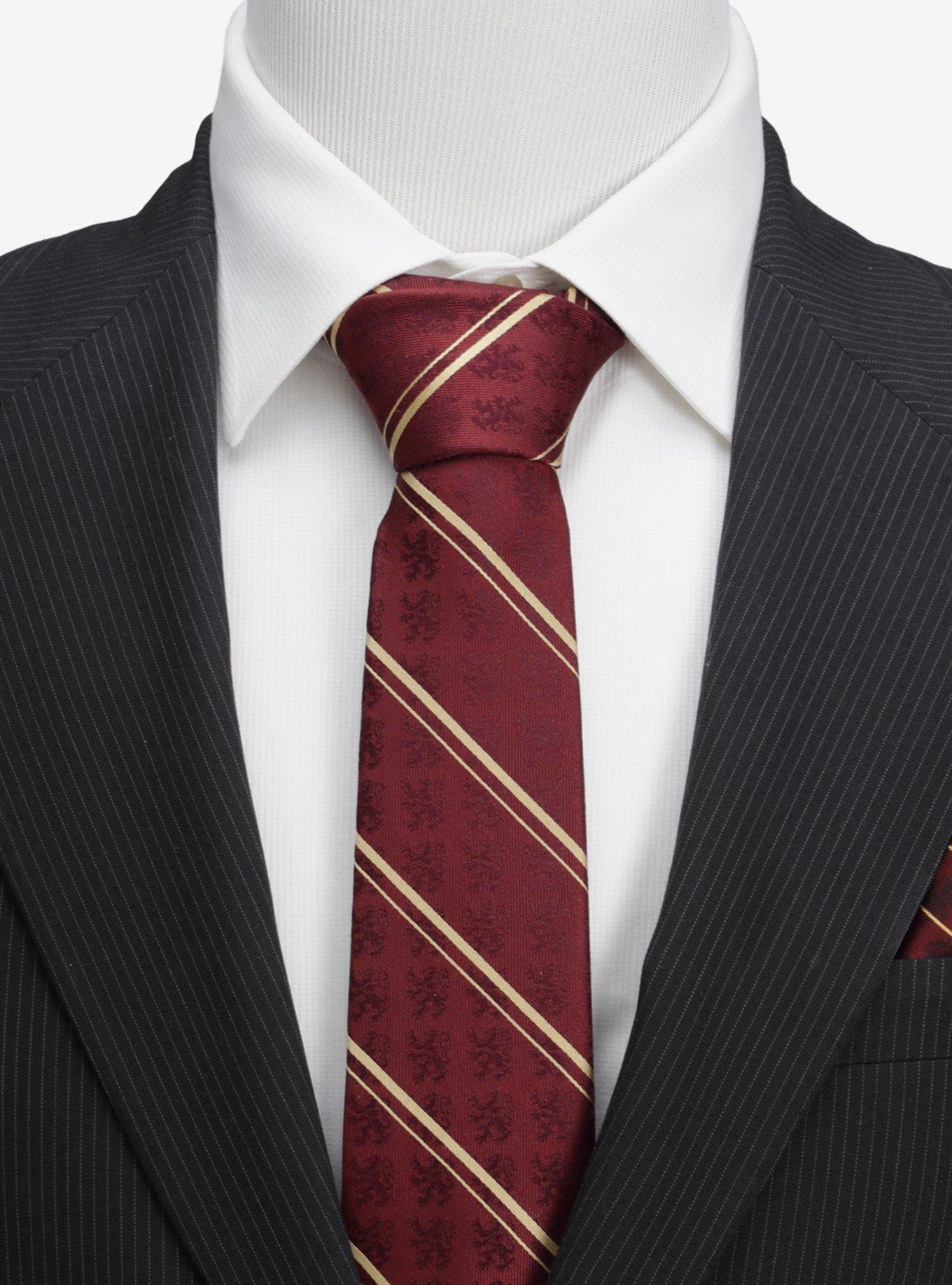 Harry Potter Gryffindor Maroon Silk Tie