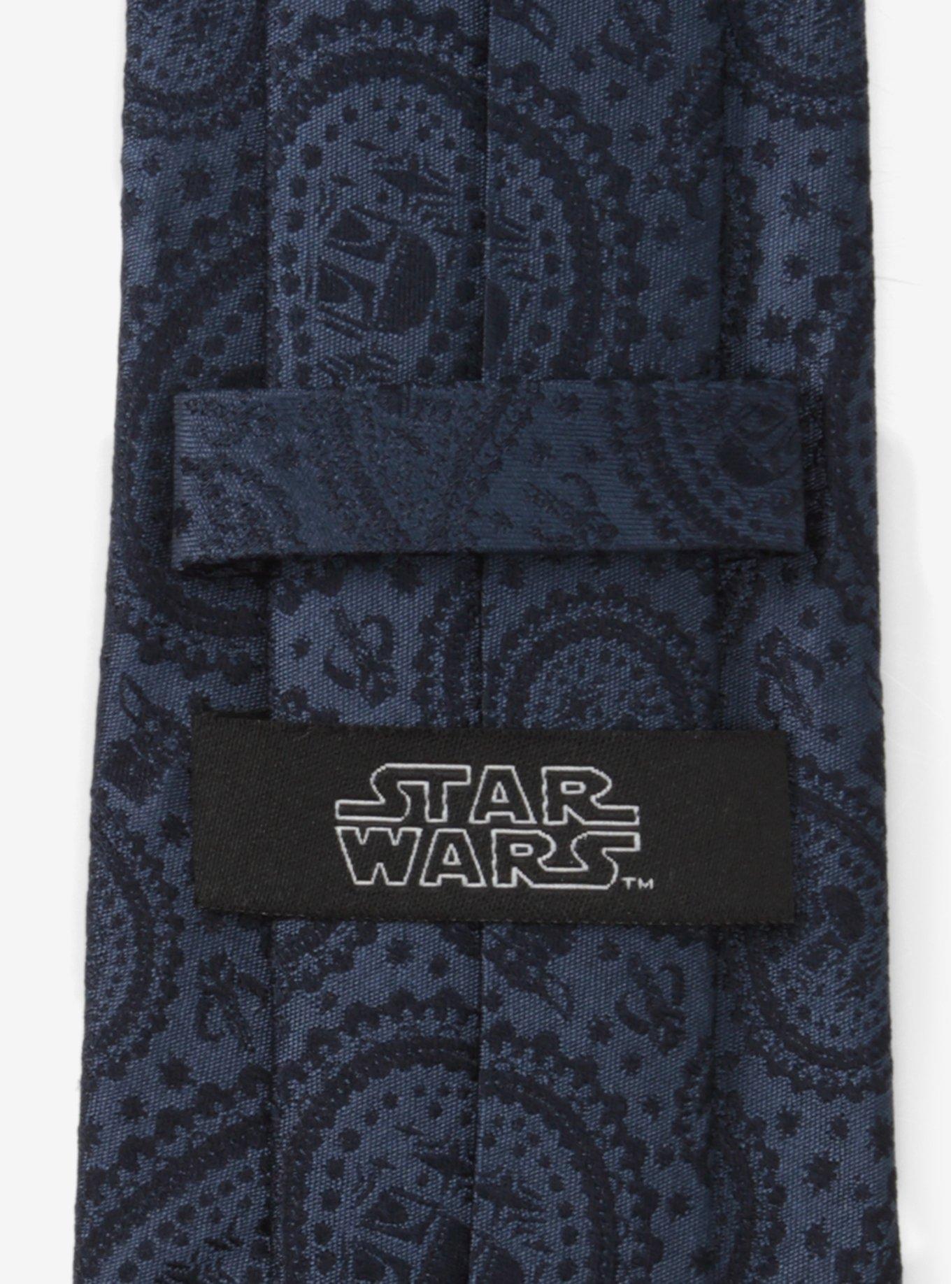 Star Wars Mandalorian The Child Paisley Navy Tie, , alternate