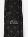 Star Wars Mandalorian Black Silk Tie, , alternate