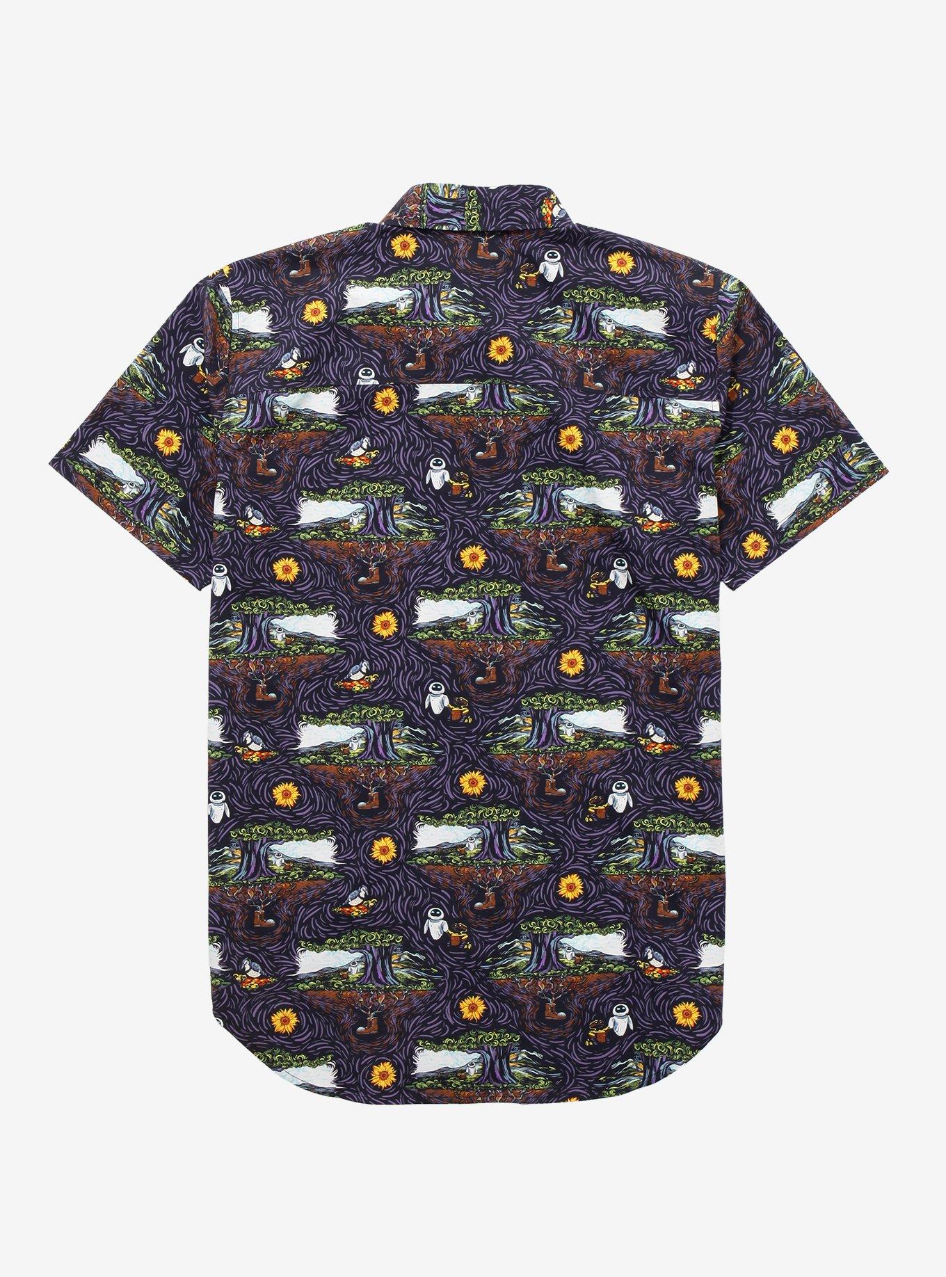 Disney Pixar WALL-E Scenic Woven Button-Up - BoxLunch Exclusive, MULTI, alternate