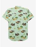 Disney Pixar Up Scenic Paradise Falls Woven Button-Up - BoxLunch Exclusive, OLIVE, alternate