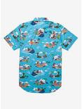 Disney Lilo & Stitch Scenic Earth Day Woven Button-Up - BoxLunch Exclusive, LIGHT BLUE, alternate