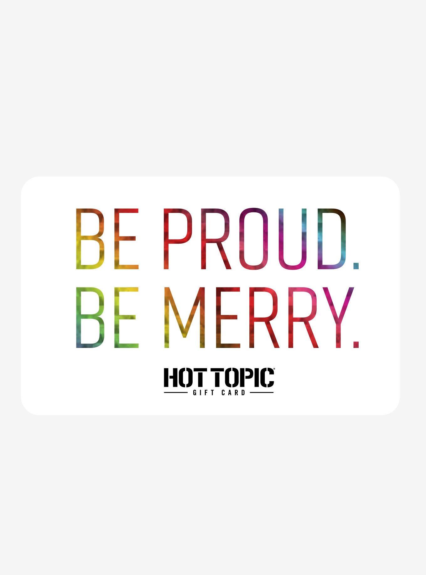 GC BE PROUD $10 Gift Card, BLACK, alternate