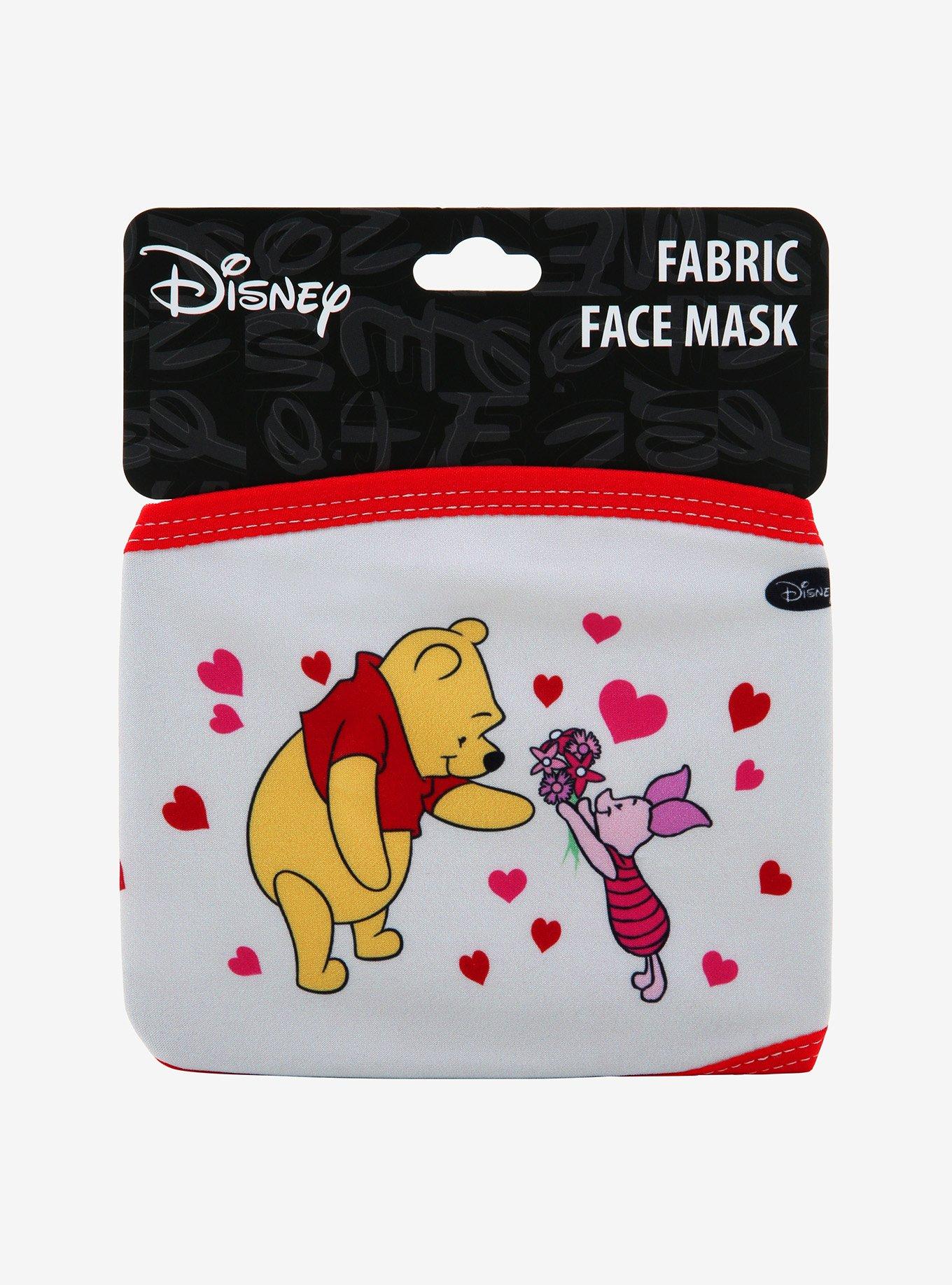 Disney Winnie The Pooh Piglet & Pooh Hearts Fashion Face Mask, , alternate