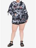 A Nightmare On Elm Street Lace-Up Girls Soft Shorts Plus Size, MULTI, alternate