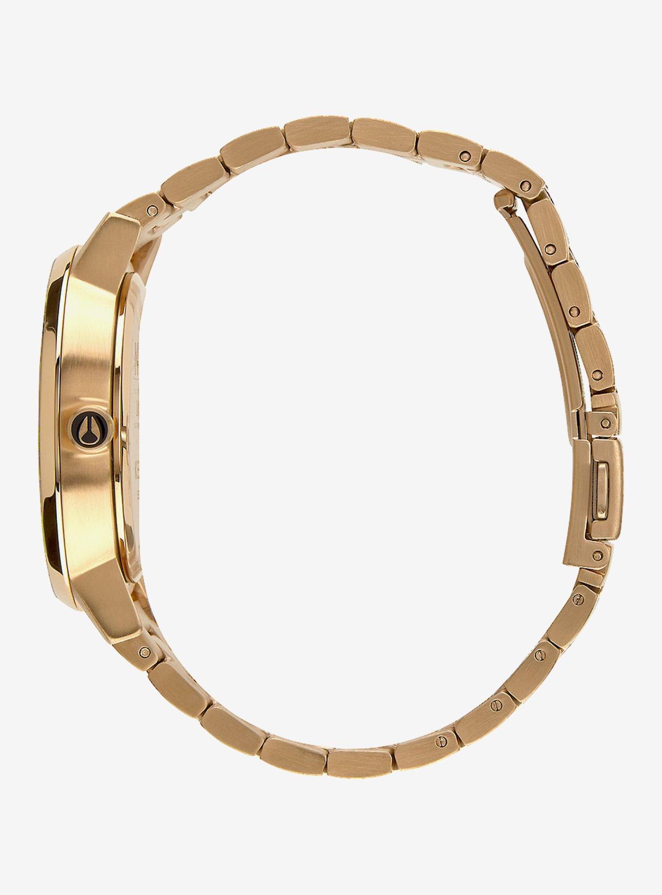 Nixon Kensington Gold White Watch, , alternate