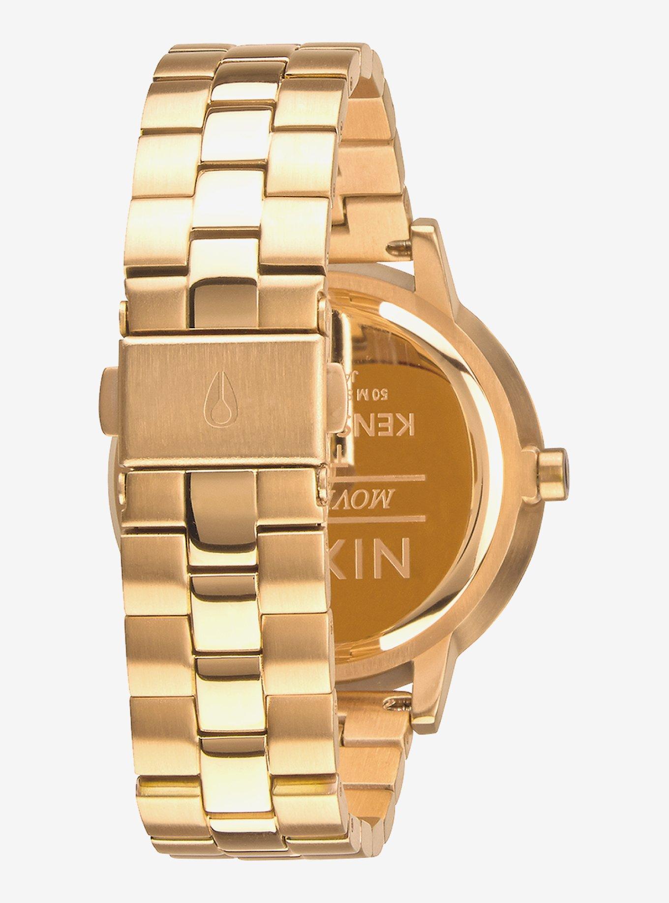 Nixon Kensington Gold White Watch, , alternate