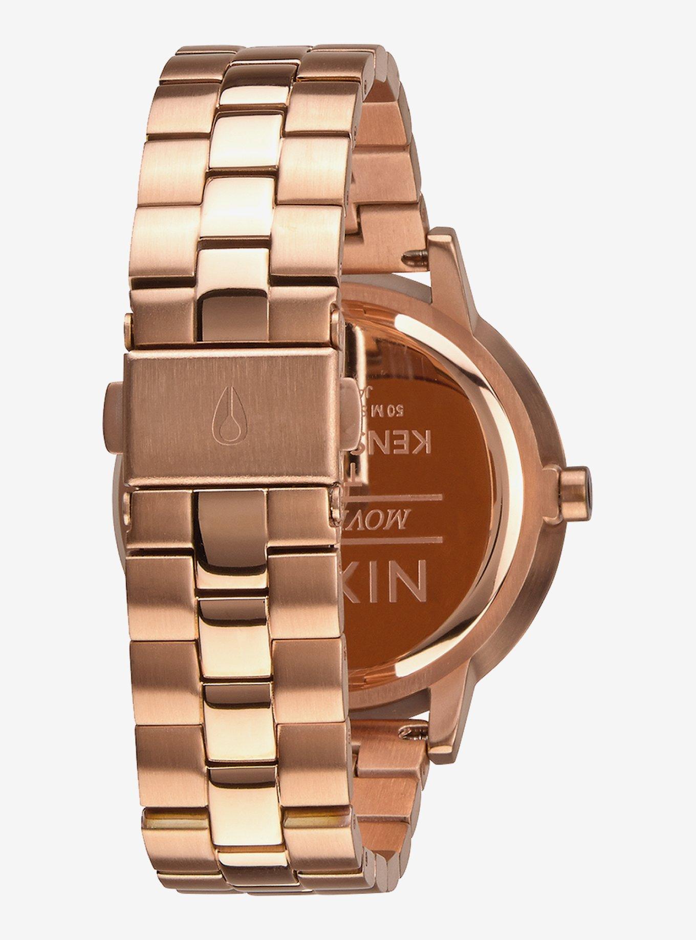 Nixon Kensington Rose Gold White Watch, , alternate