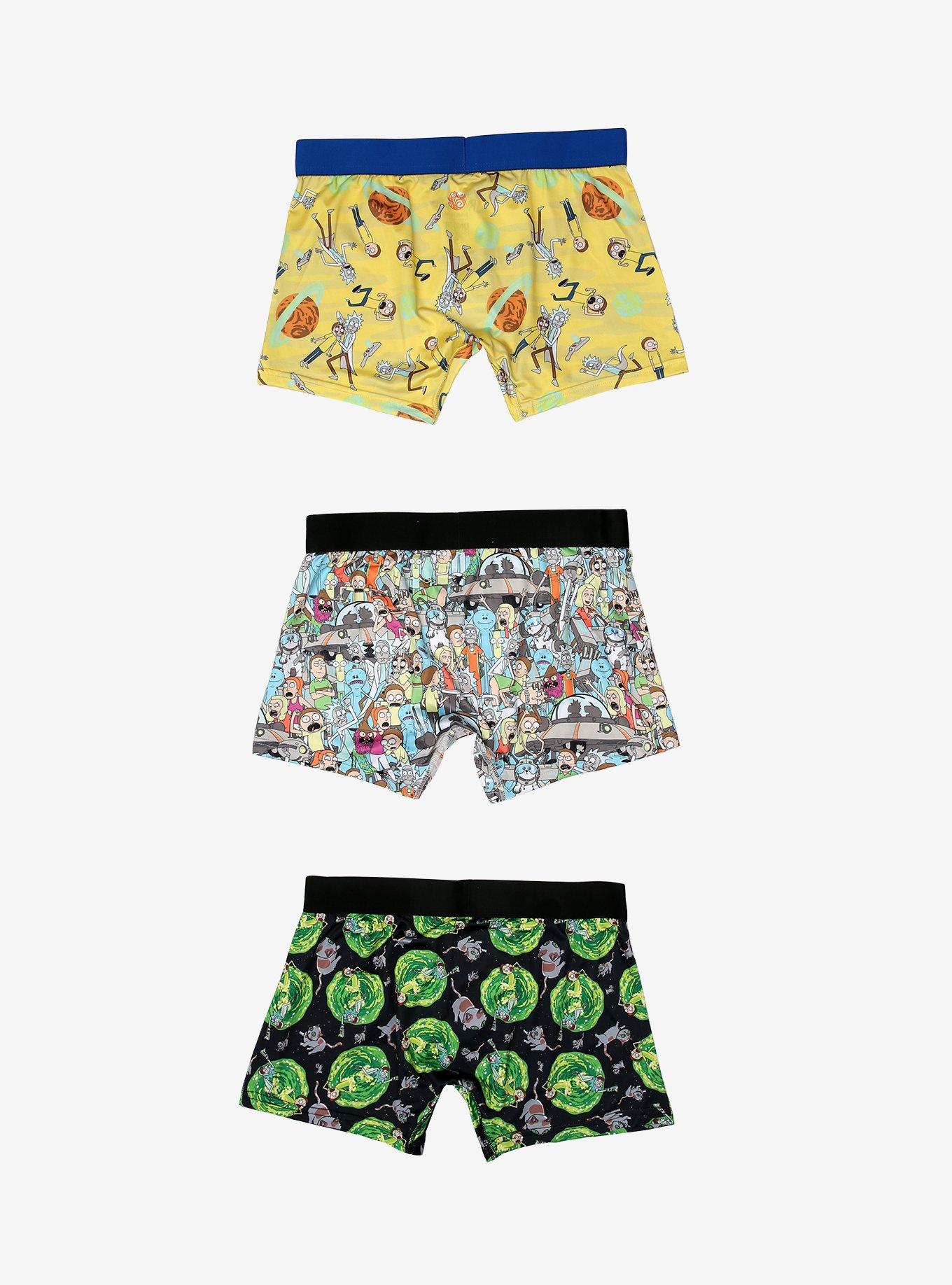 Rick And Morty Boxer Briefs Set, MULTI, alternate