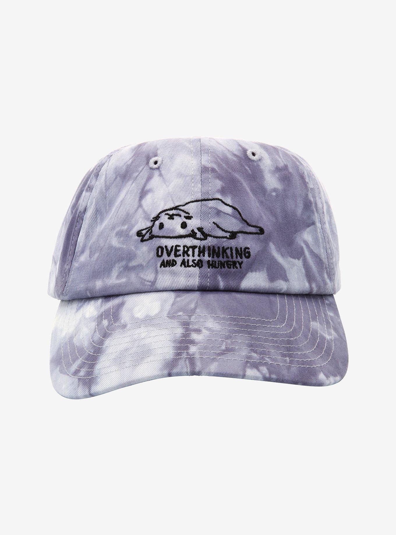 Cat Overthinking Hungry Tie-Dye Dad Cap, , alternate