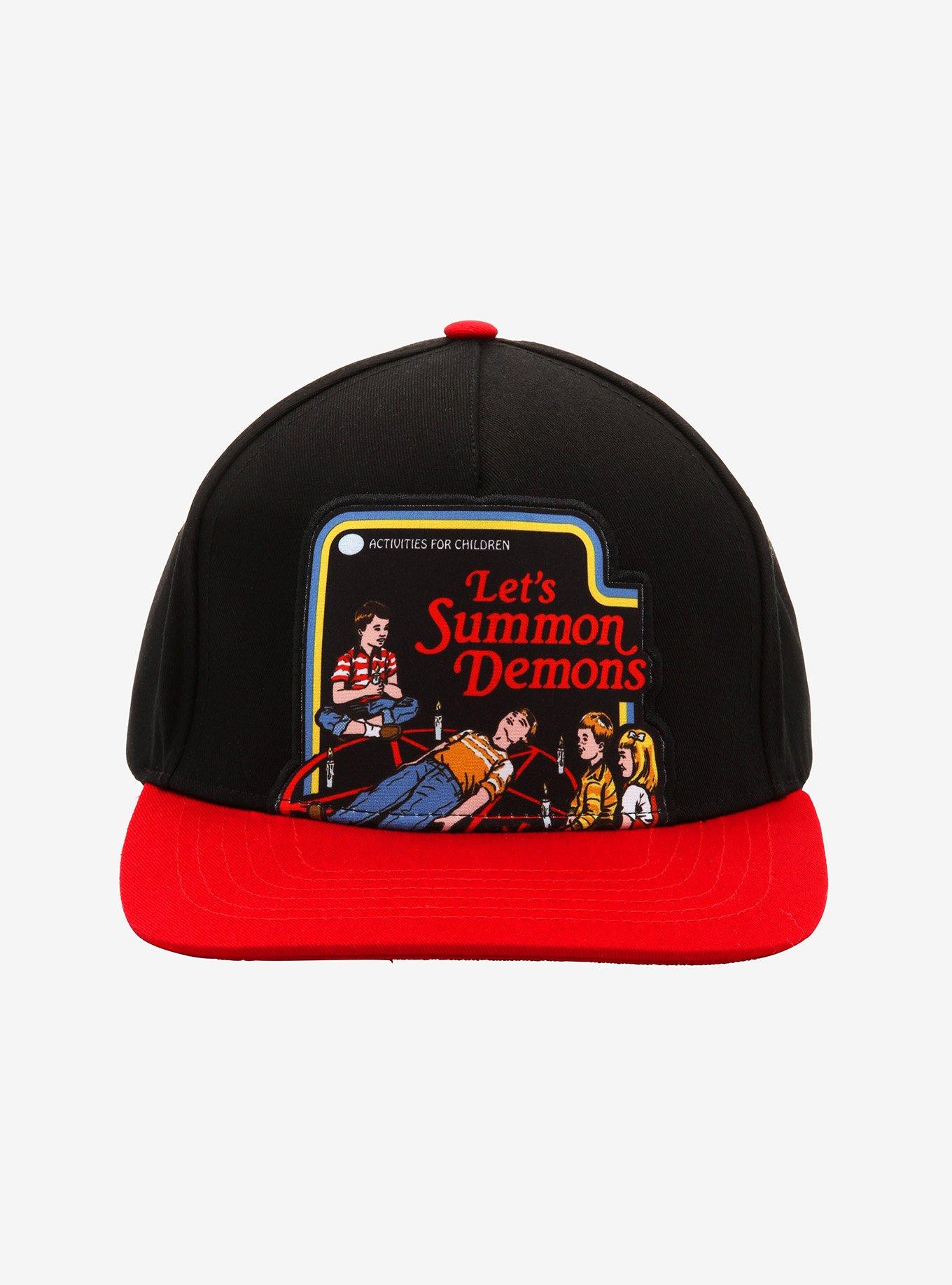 Let's Summon Demons Snapback Hat By Steven Rhodes, , alternate