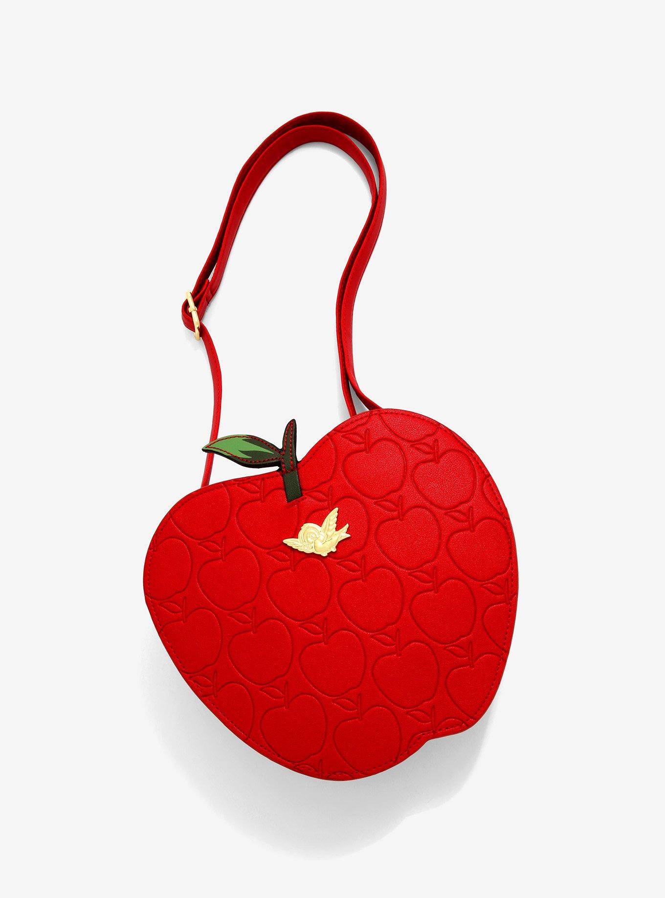 Loungefly Disney Snow White And The Seven Dwarfs Apple Embossed Crossbody Bag Hot Topic