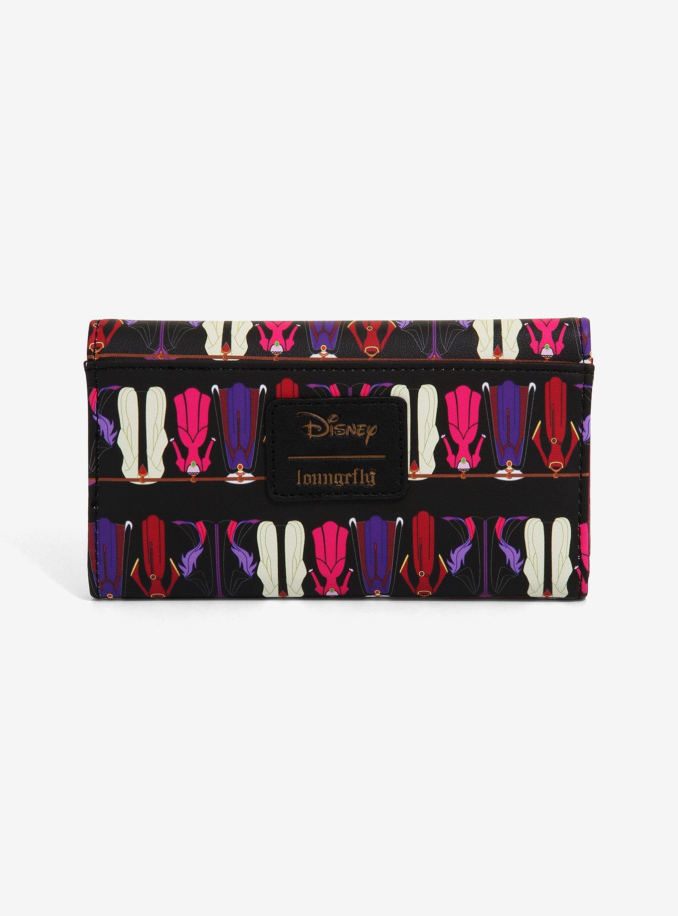 Loungefly Disney Villains Dresses Flap Wallet, , alternate