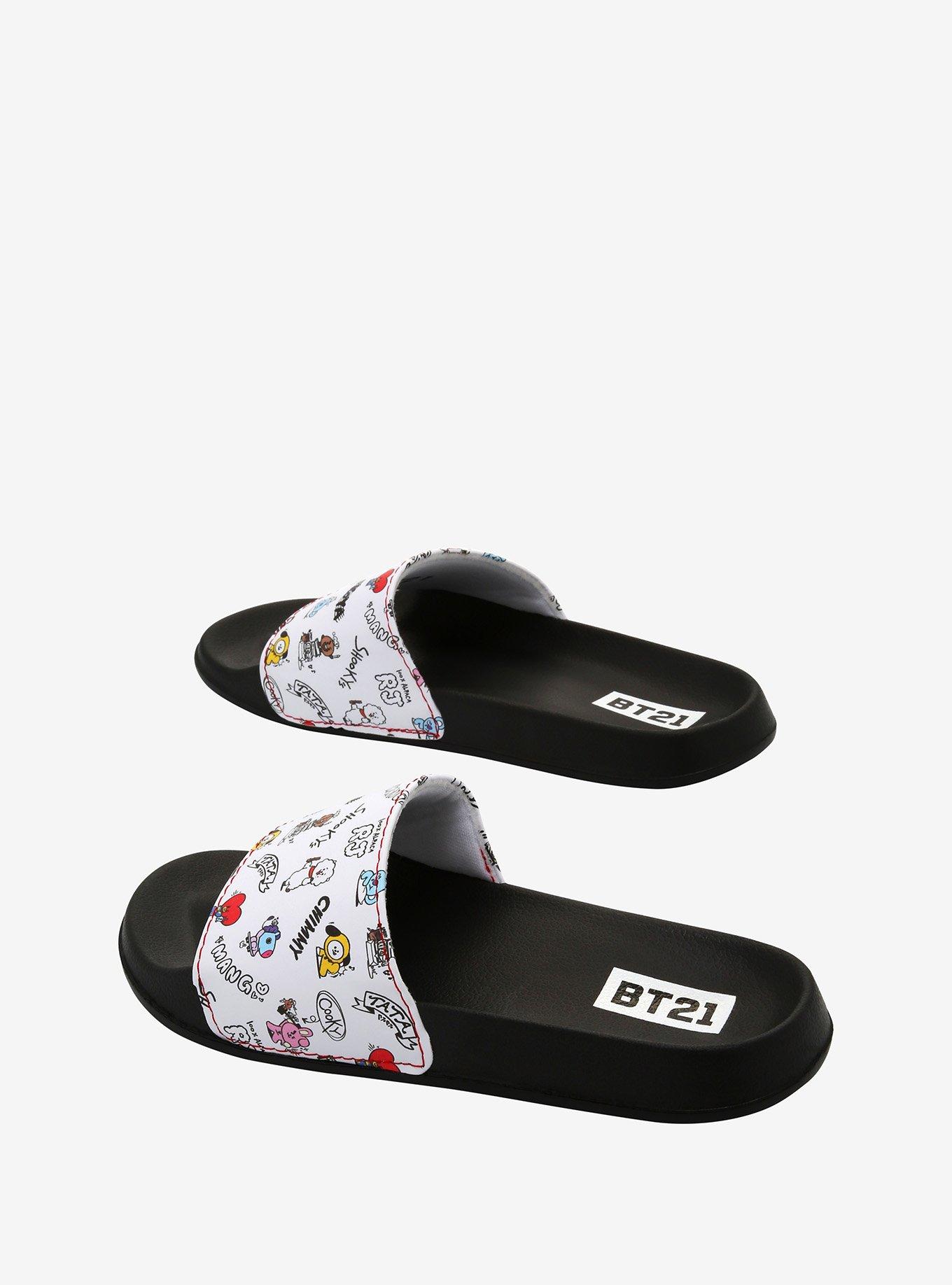 BT21 Group Slide Sandals, MULTI, alternate