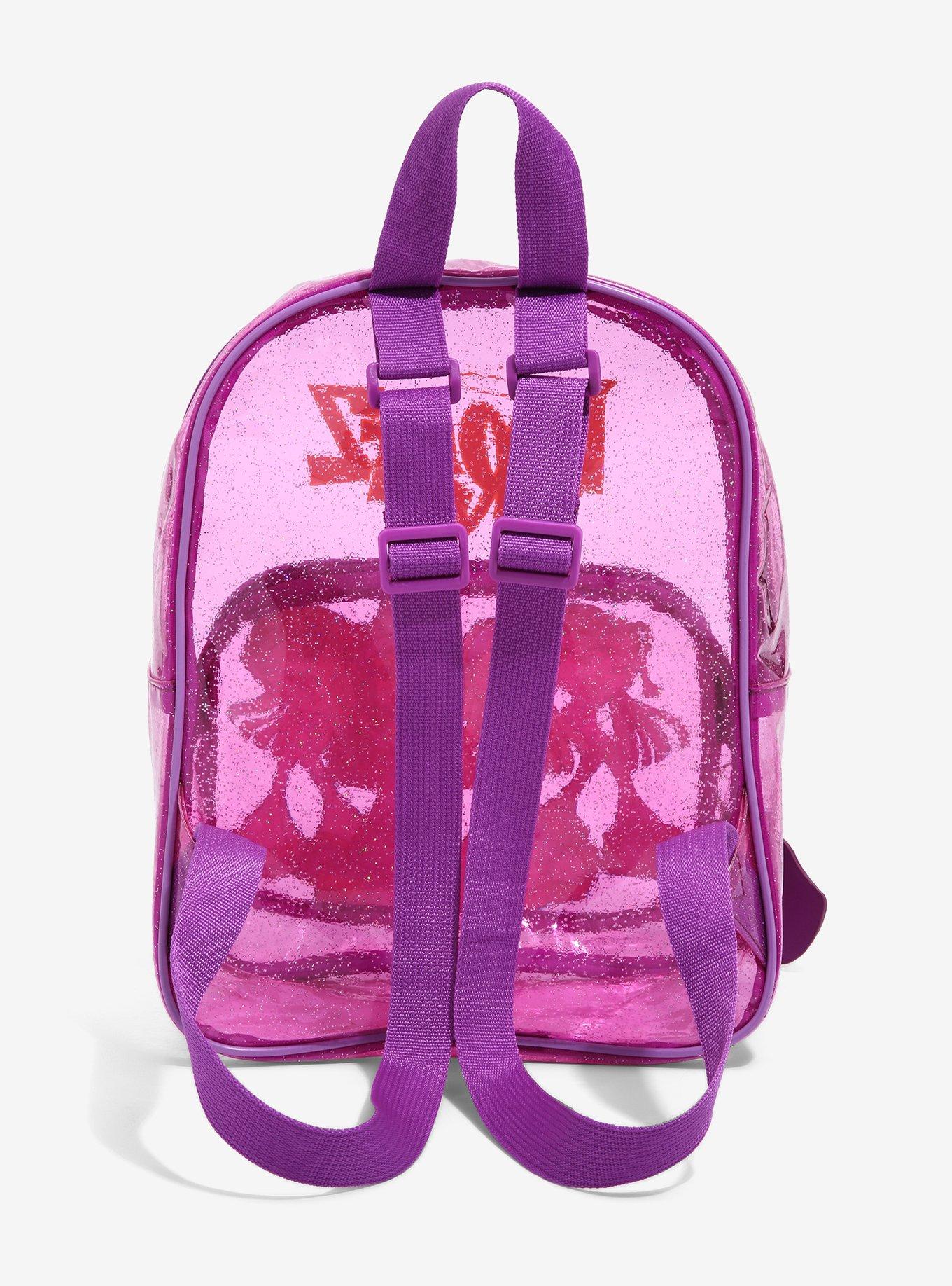 Bratz Characters Pink Glitter Clear Mini Backpack