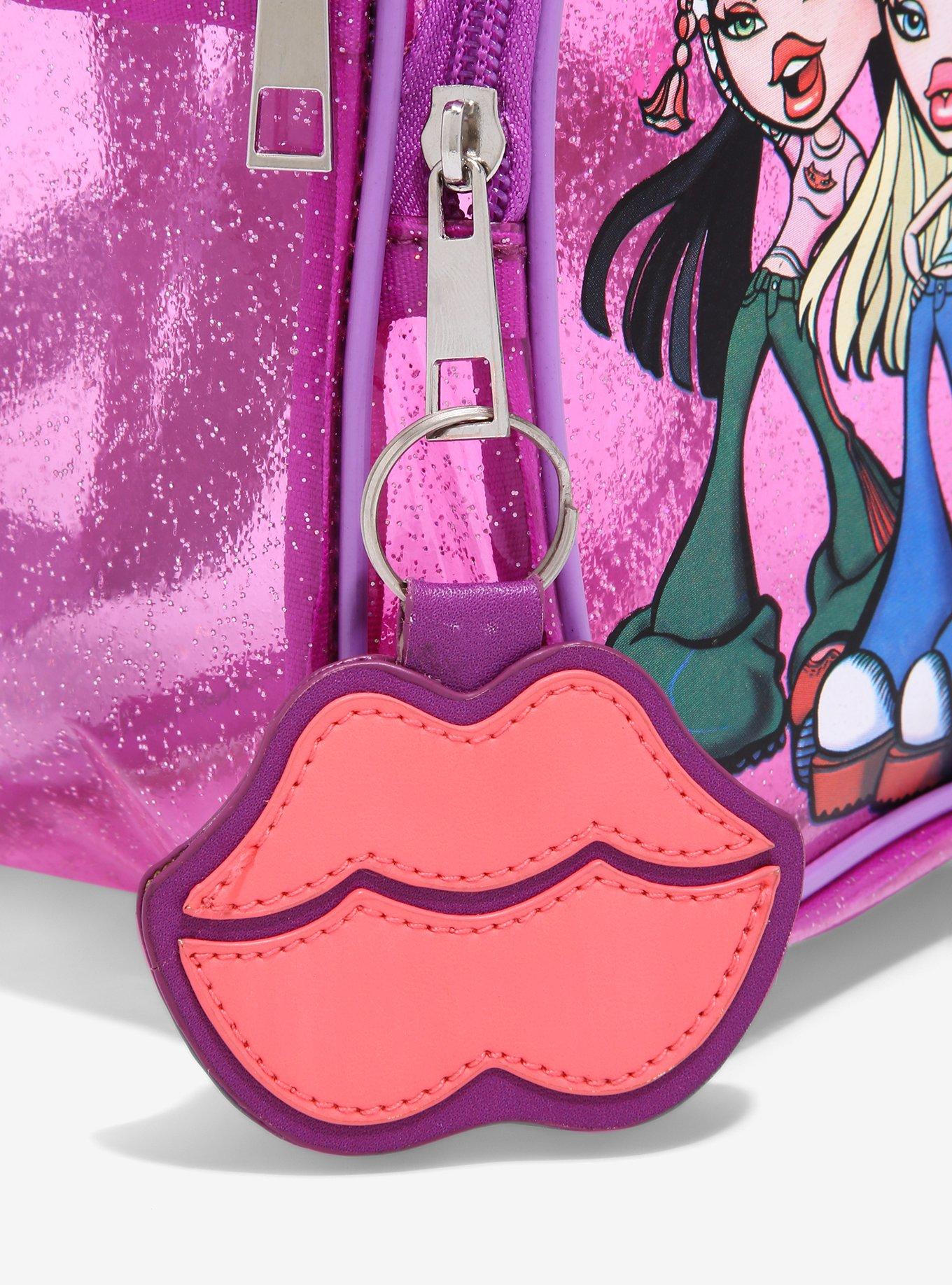 Bratz Characters Pink Glitter Clear Mini Backpack