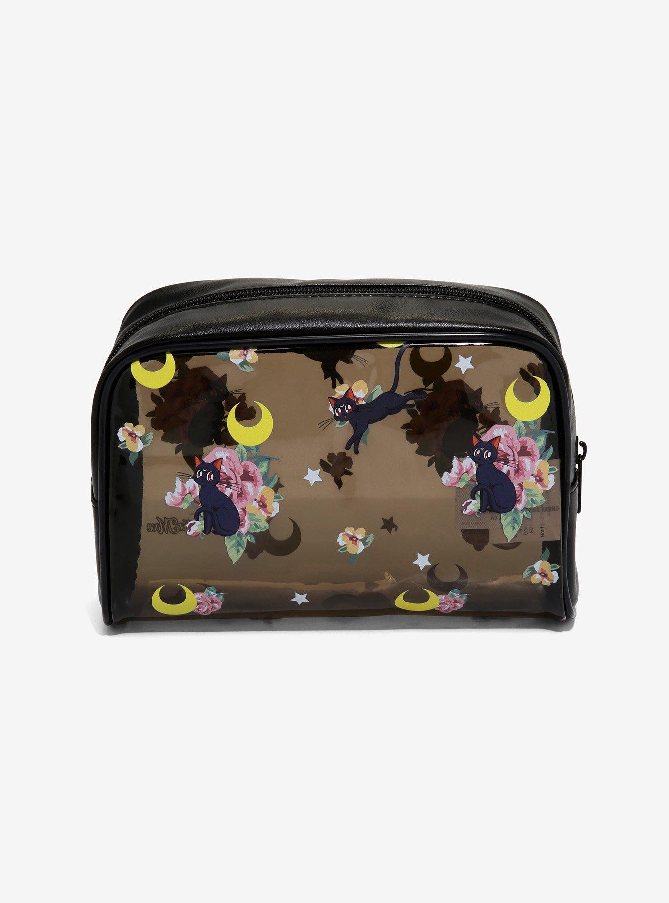 Sailor Moon Luna Floral Makeup Bag, , alternate