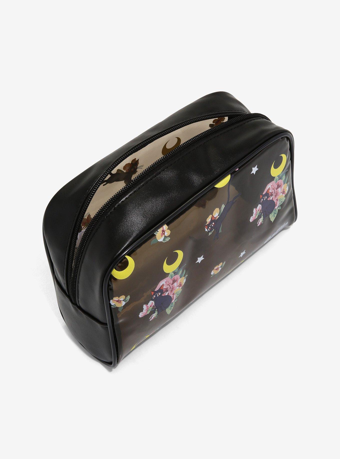 Sailor Moon Luna Floral Makeup Bag, , alternate