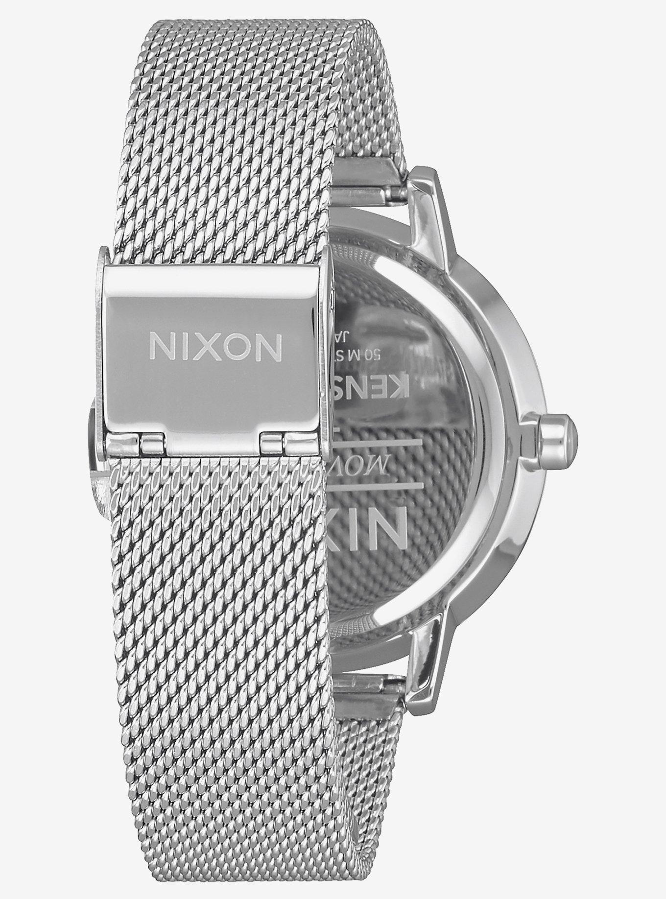 Nixon Kensington Milanese Silver Watch, , alternate