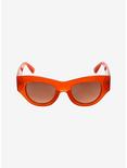 Burnt Orange Thick Frame Sunglasses, , alternate