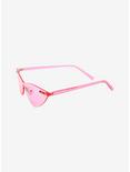 Pink Retro Frameless Sunglasses, , alternate