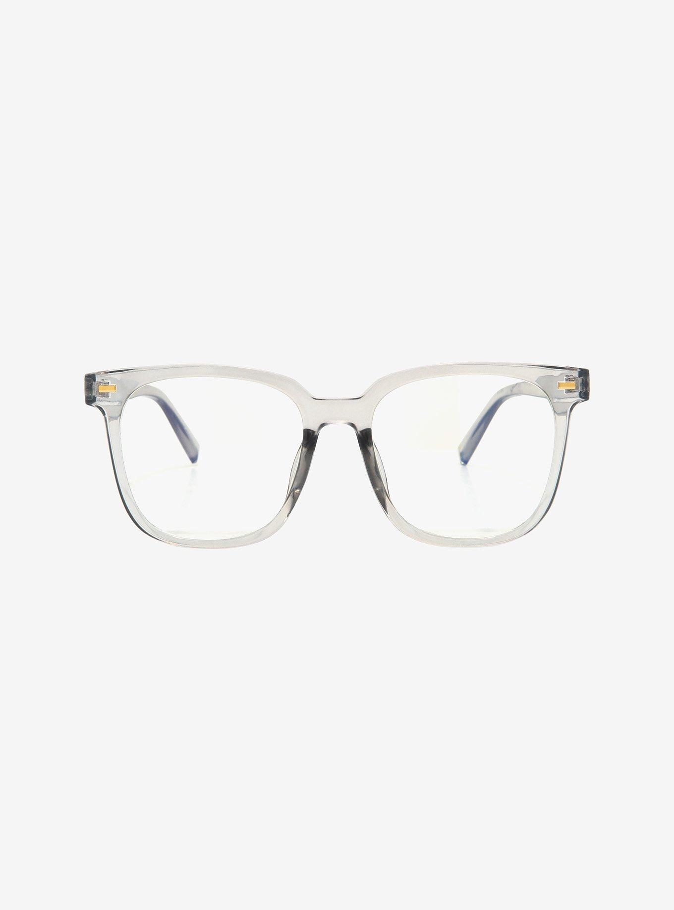 Clear Grey Blue Light Glasses, , alternate