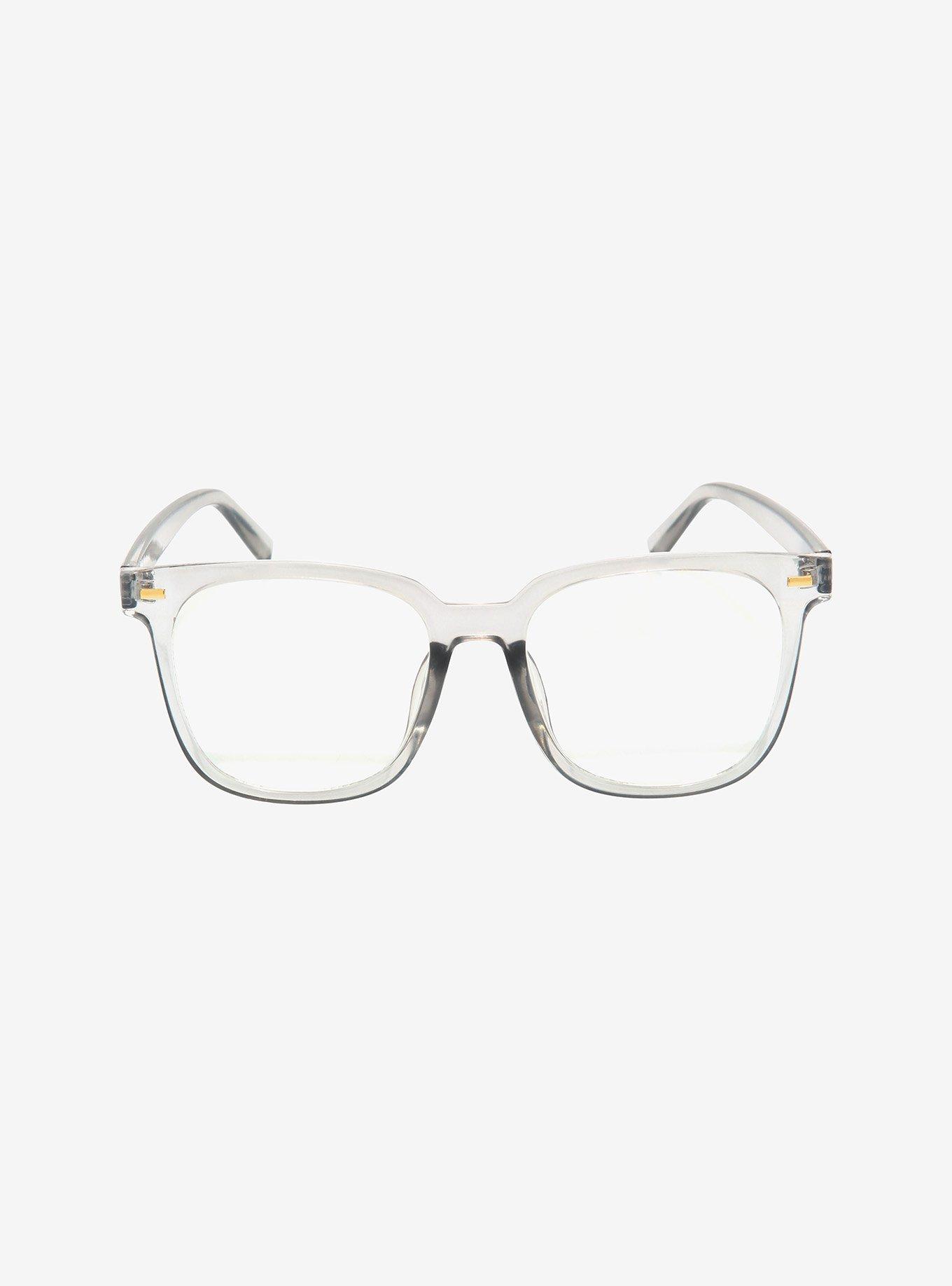 Clear Grey Blue Light Glasses, , alternate