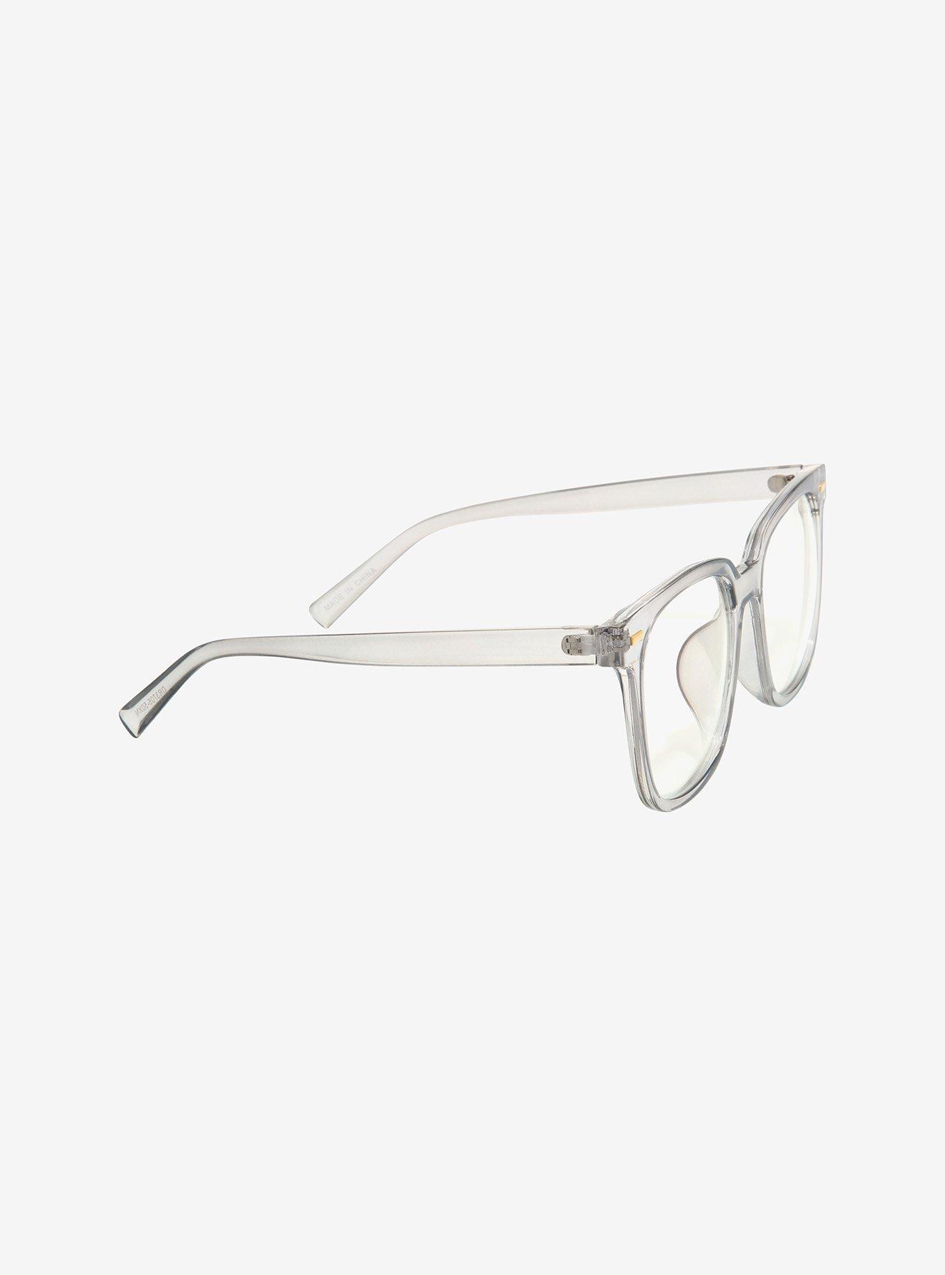 Clear Grey Blue Light Glasses, , alternate