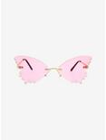 Pink Butterfly CZ Sunglasses, , alternate