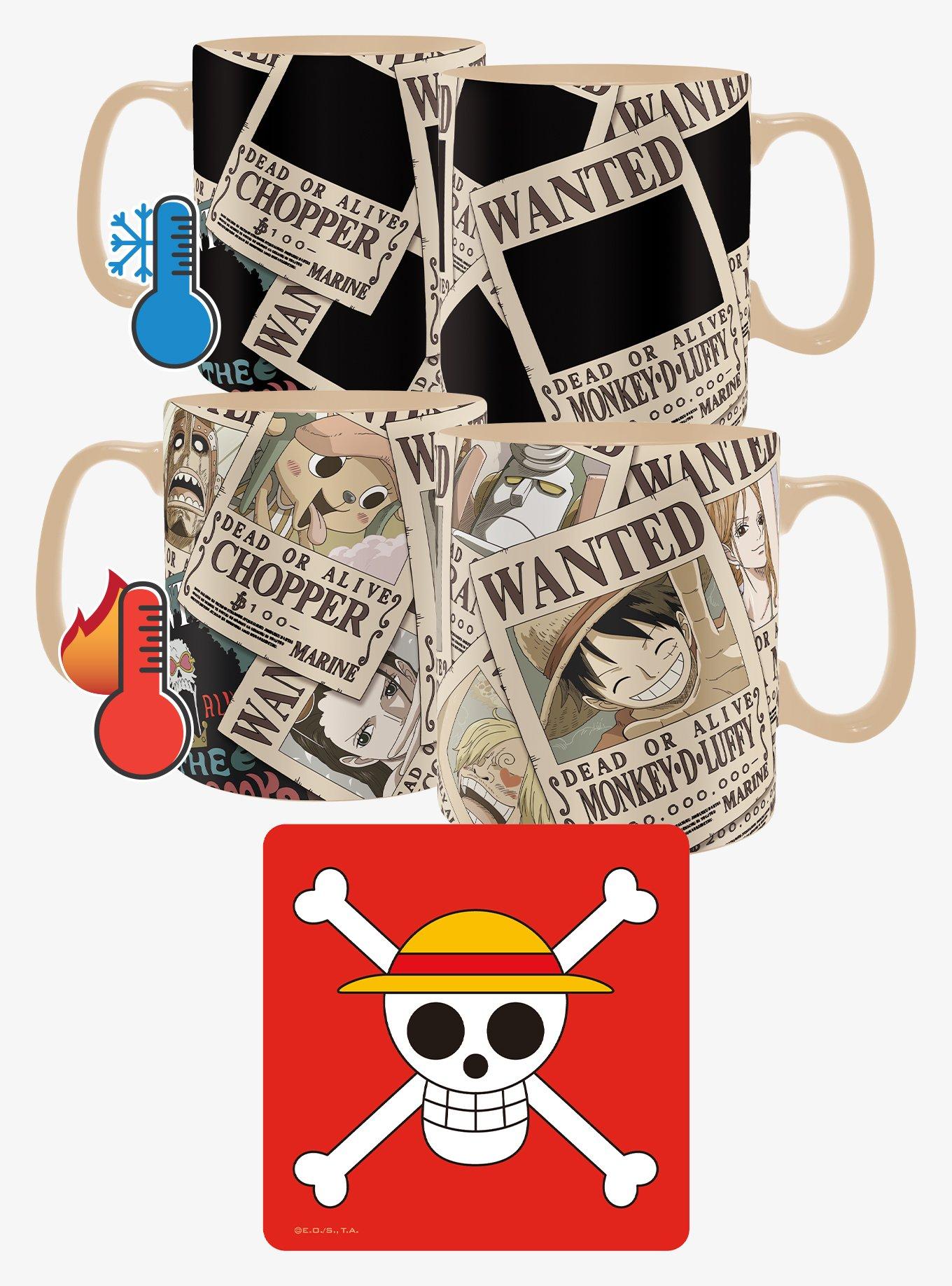One Piece Straw Hat Crew Magic Mug & Coaster Set, , alternate
