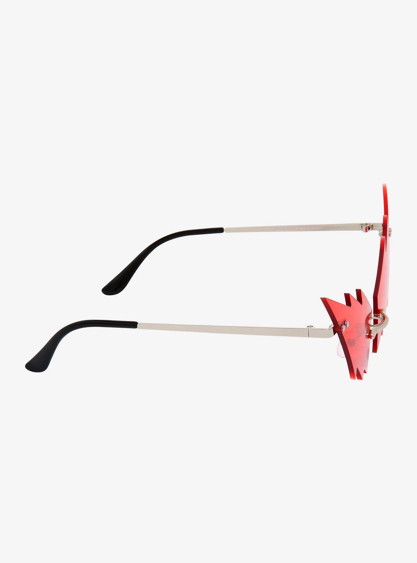 Red Lightning Bolt Sunglasses, , alternate