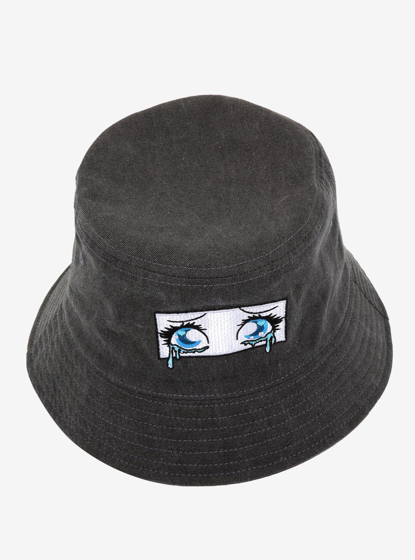 Crying Anime Eyes Bucket Hat, , alternate