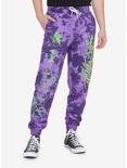 Neon Genesis Evangelion Purple Tie-Dye Sweatpants, MULTI, alternate