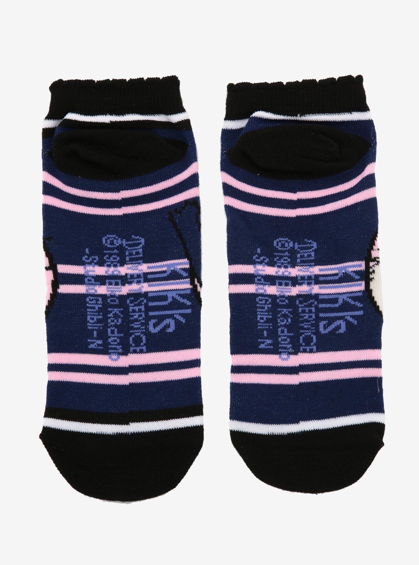 Studio Ghibli Kiki's Delivery Service Jiji & Lily Lettuce Edge No-Show Socks, , alternate