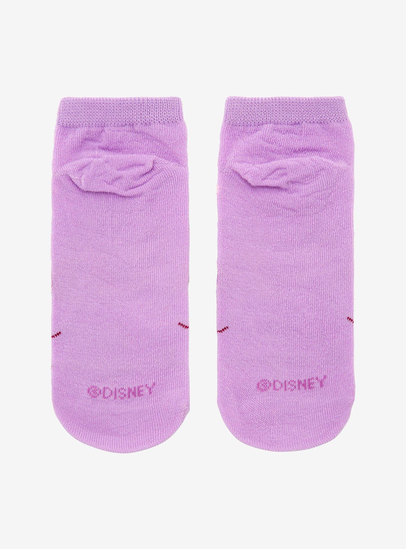 Disney Mulan Mushu Floral No-Show Socks, , alternate