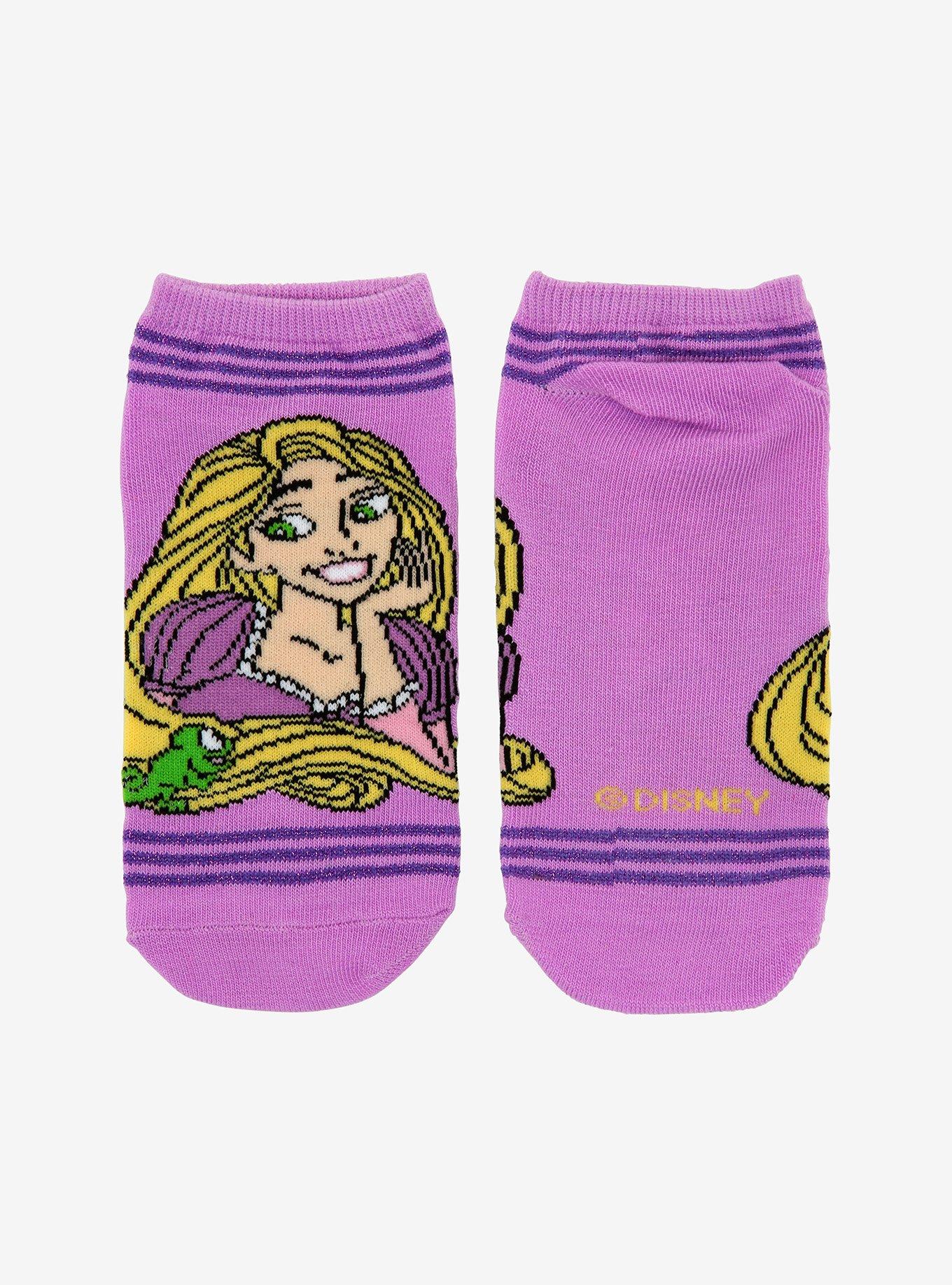 Disney Tangled Rapunzel & Pascal No-Show Socks, , alternate