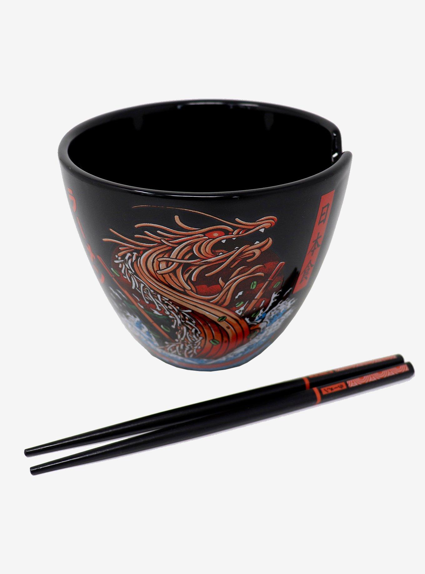 Dragon Ramen Bowl With Chopsticks By Ilustrata, , alternate