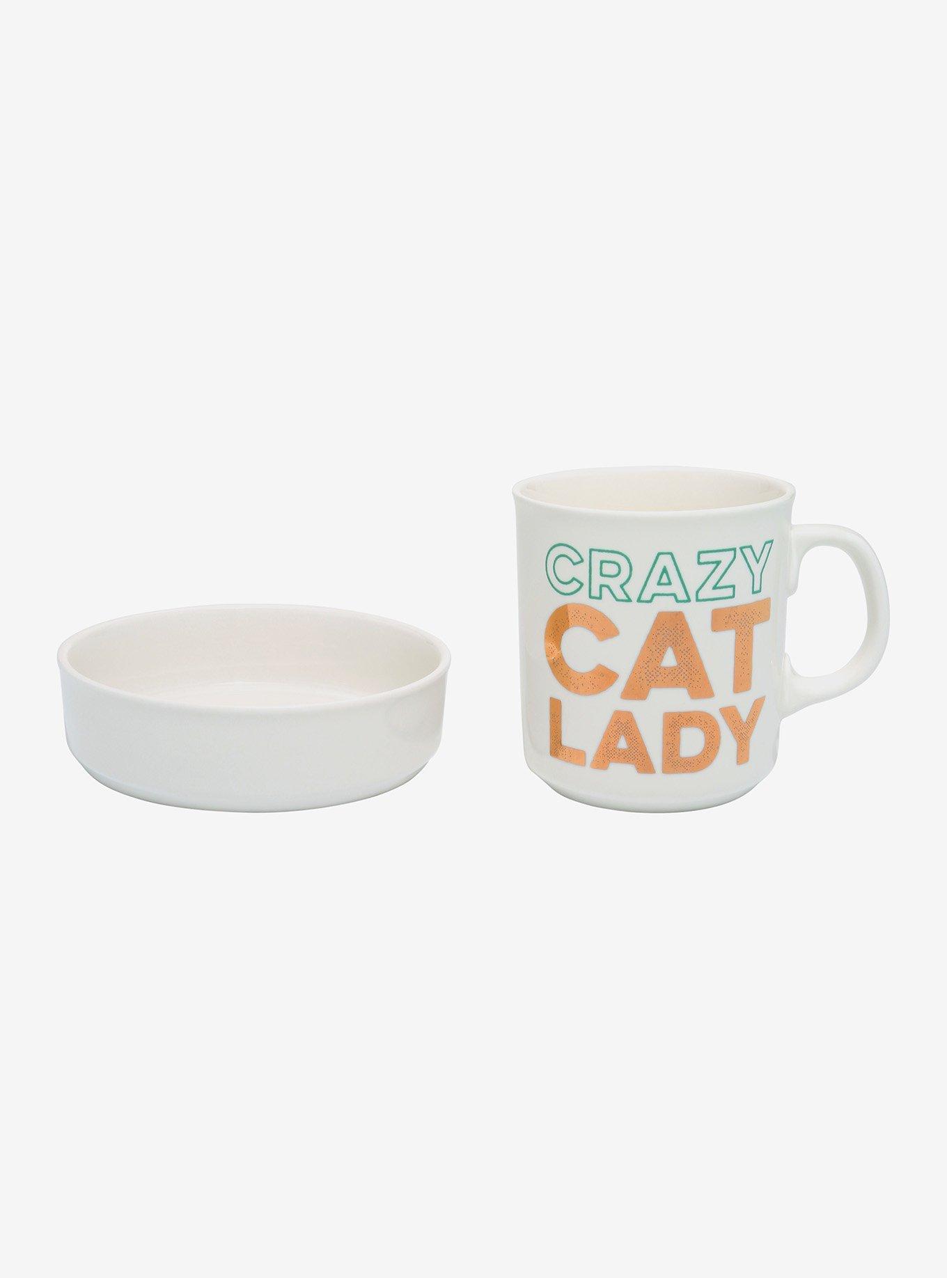 Crazy Cat Lady Mug & Pet Bowl Set, , alternate