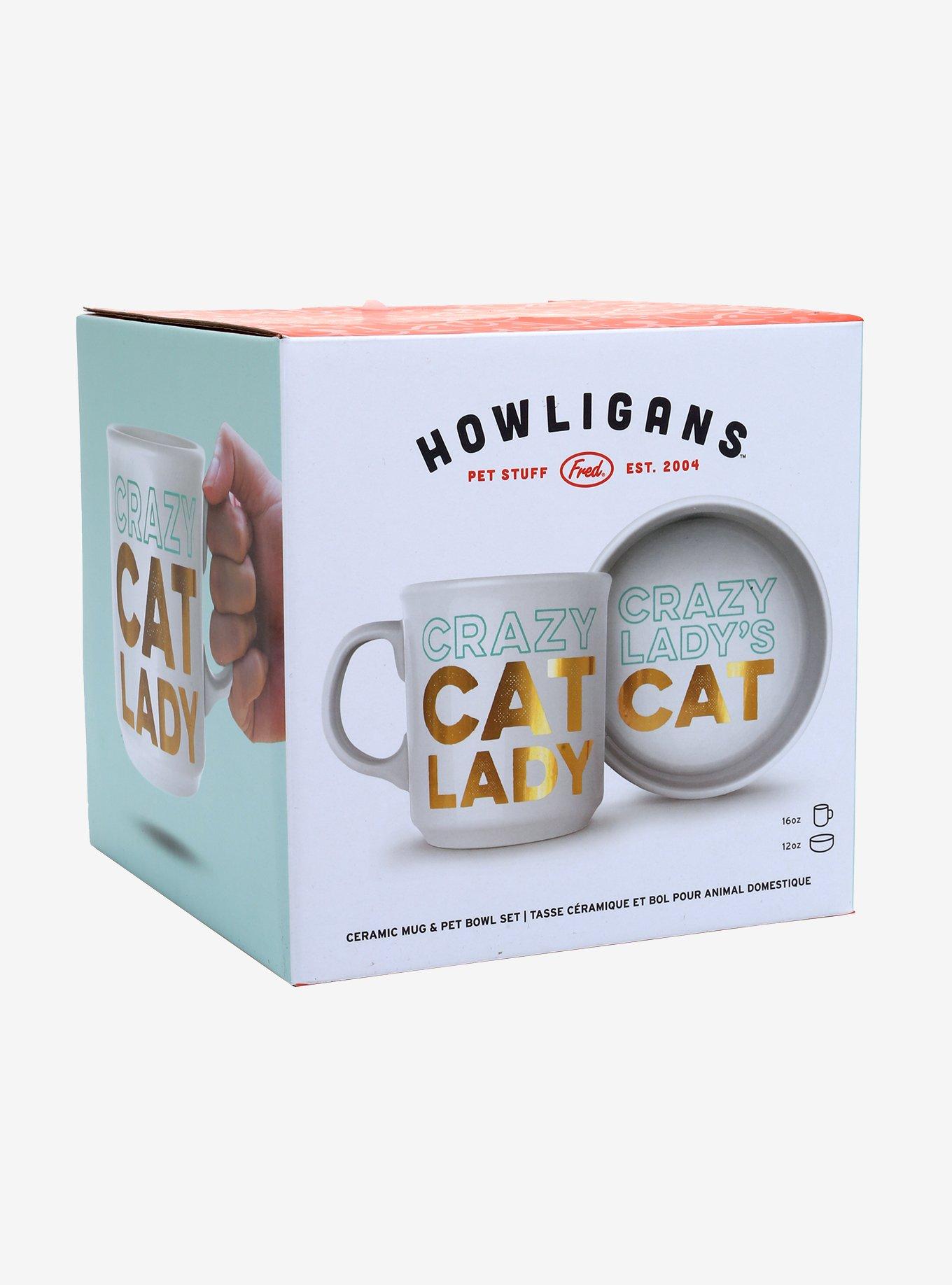 Crazy Cat Lady Mug & Pet Bowl Set, , alternate