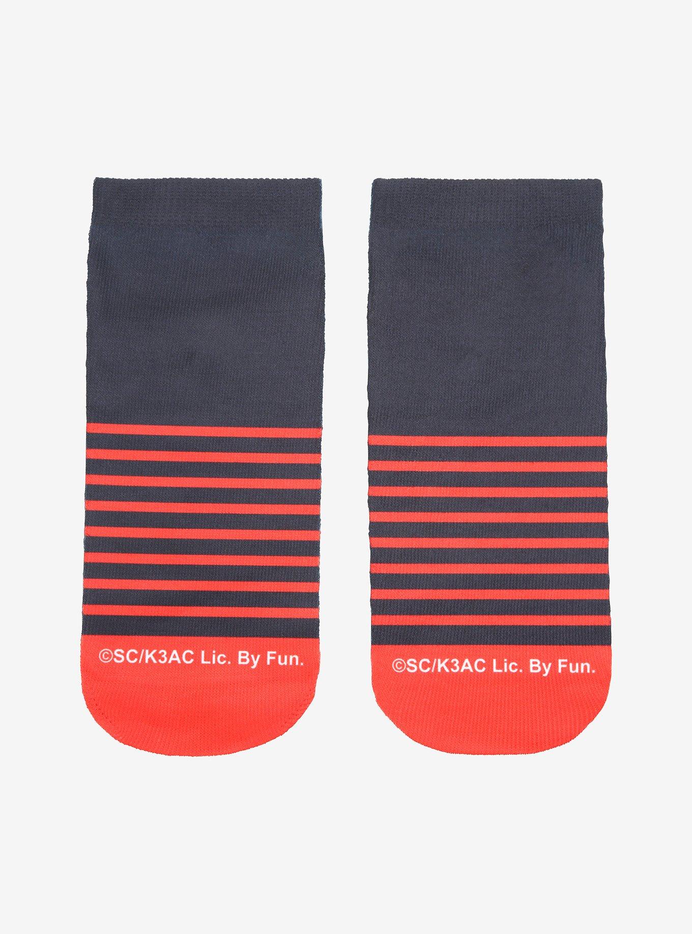 Danganronpa Hinata & Chiaki Panel No-Show Socks, , alternate